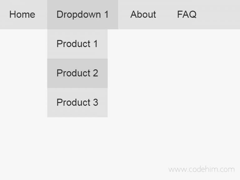 simple css dropdown