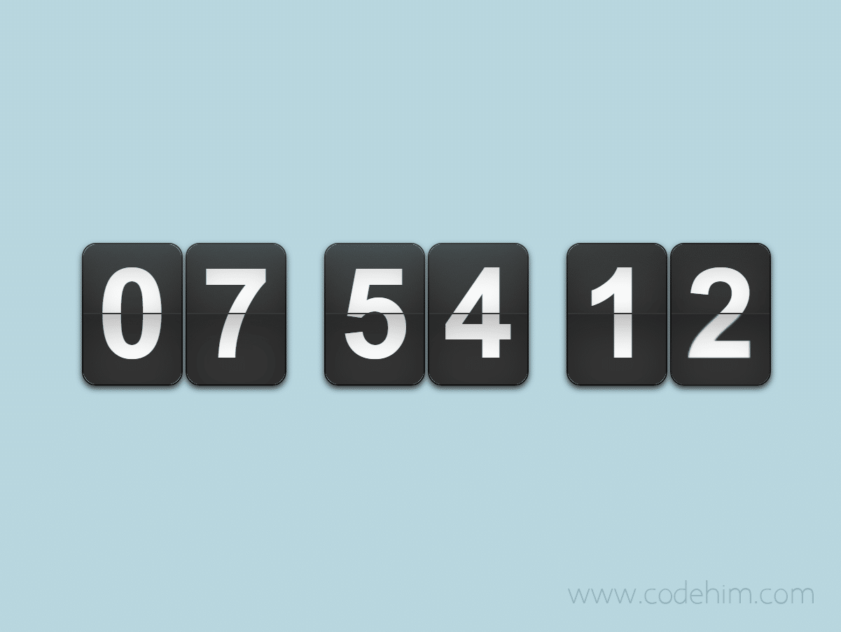 jQuery Retro Flip Clock & Countdown Timer Plugin - FlipClock