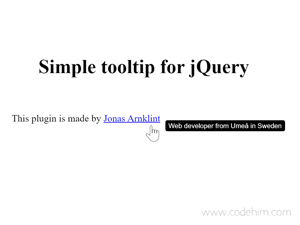 Jquery Simple Tooltip On Hover Simpletooltip Codehim