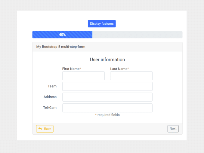 bootstrap 5 search form design