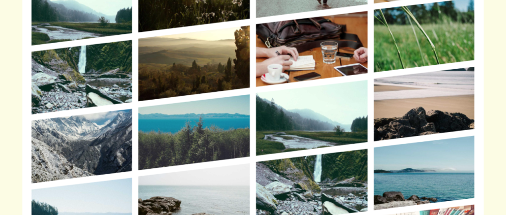 Tilt Grid Image Gallery With Parallax